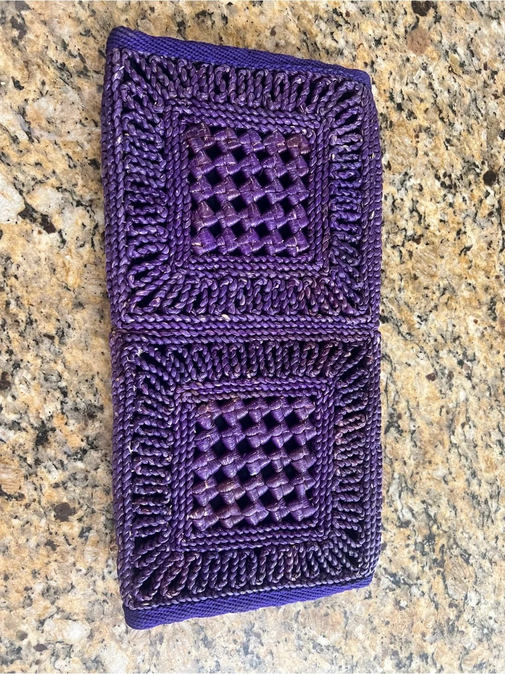 Vintage Woven Purple Women’s Clutch